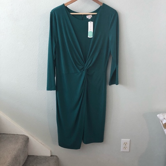 Green Haydee knit dress - Picture 3 of 5